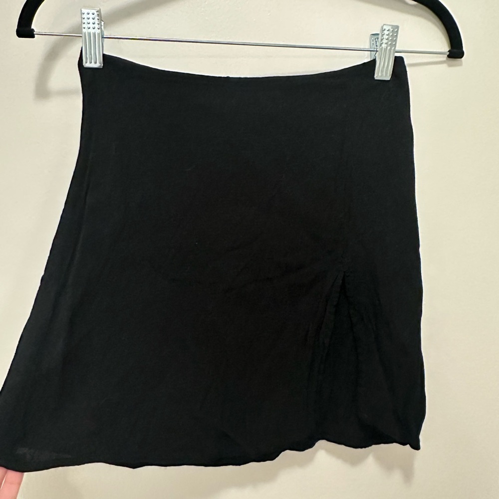 Reformation Black Mini Skirt